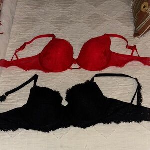 Aerie Red and Black Bra’s